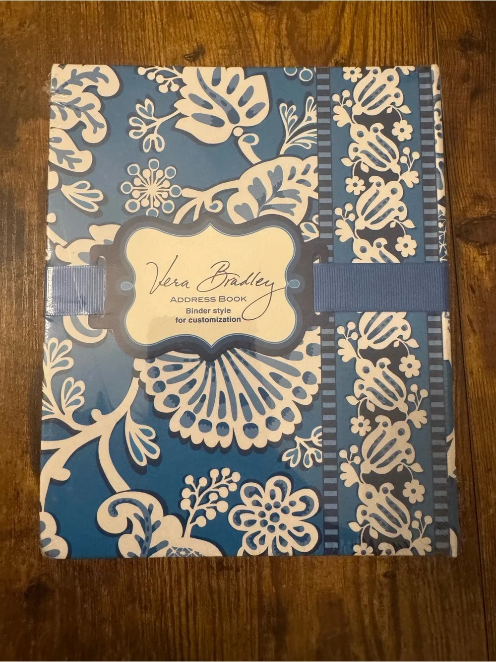 Vera Bradley Blue Lagoon Binder Style Address Book Retired Floral Organizer